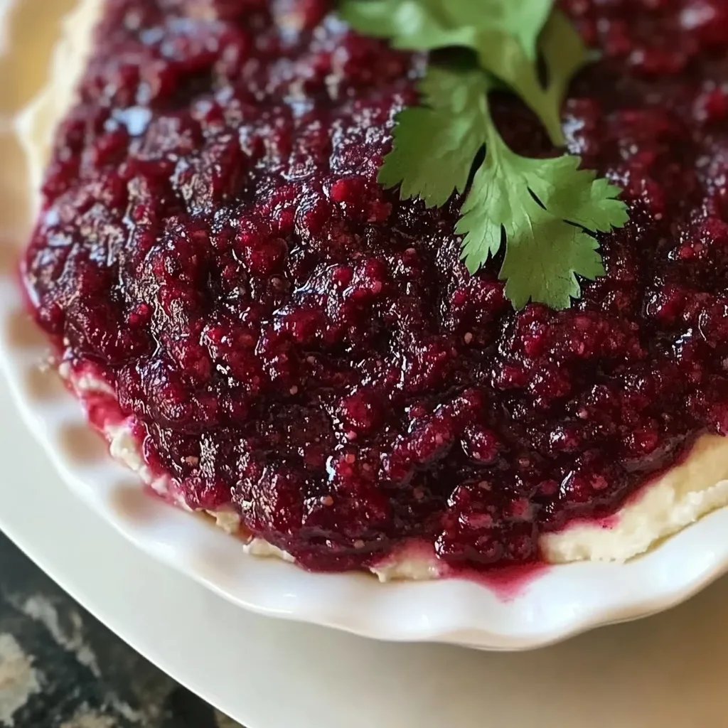 Jalapeño Cranberry Cream Cheese Holiday Dip!