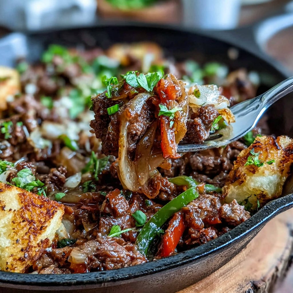 High Protein Beef Skillet Dinner
