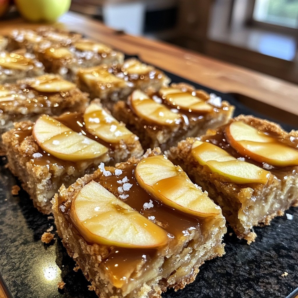 Irresistible Salted Caramel Apple Bars for Fall