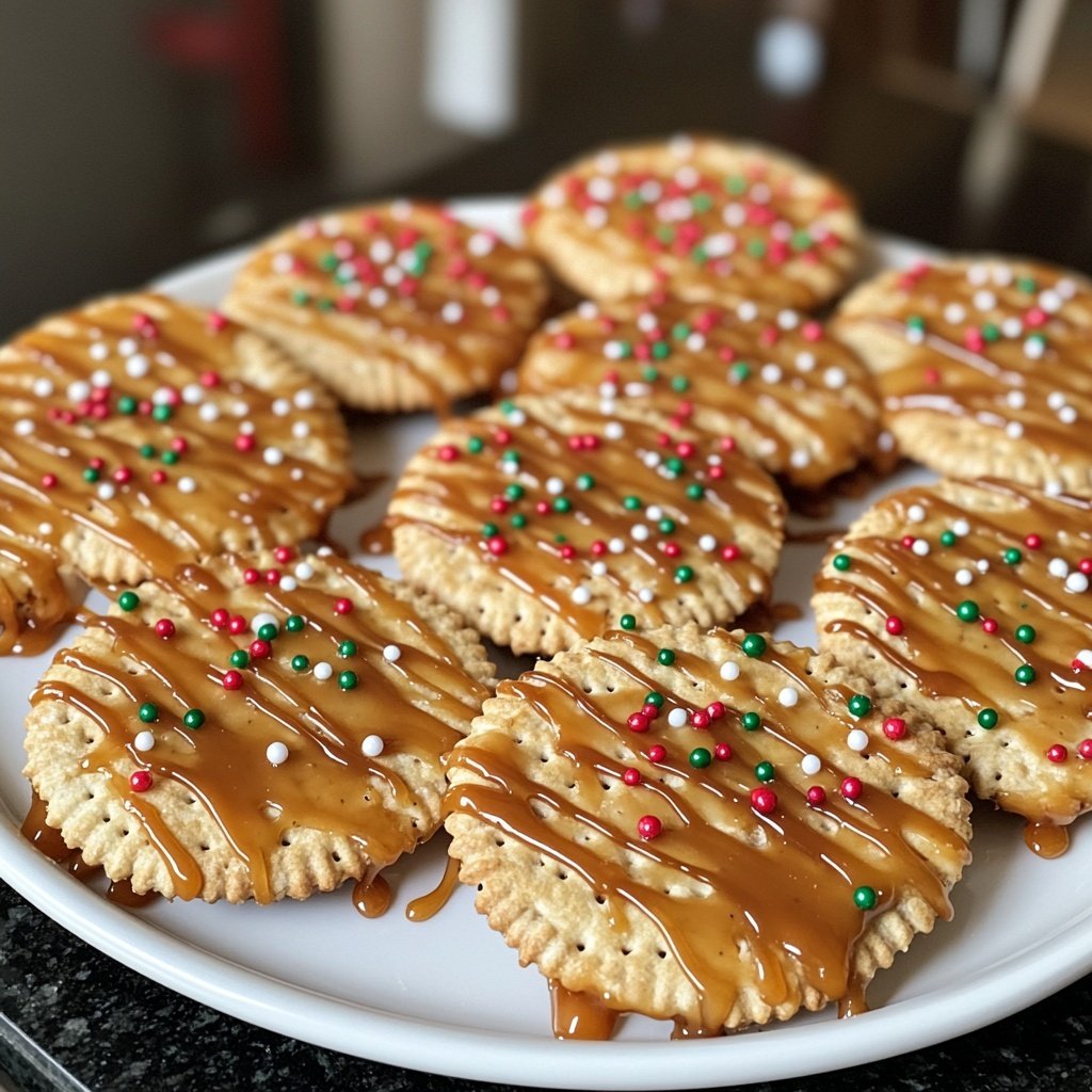 Irresistible Caramel Ritz Cracker Christmas Cookies for Festive Delight