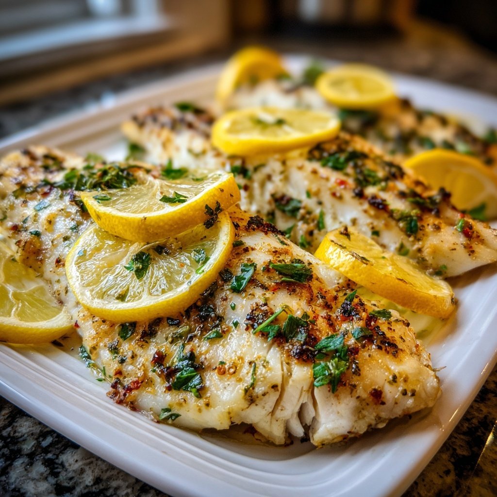 Healthy & Light Lemon Grilled Fish Plate