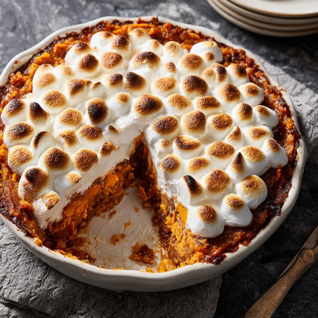 Sweet Potato Casserole with Marshmallows