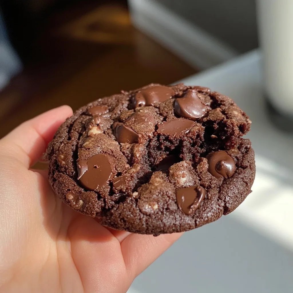 Single Serve Double Chocolate Cookie