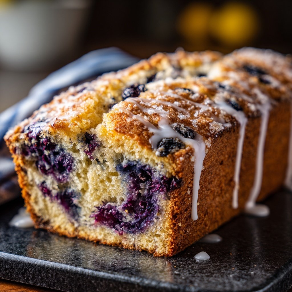 Baking & Desserts Lemon Blueberry Loaf Cake