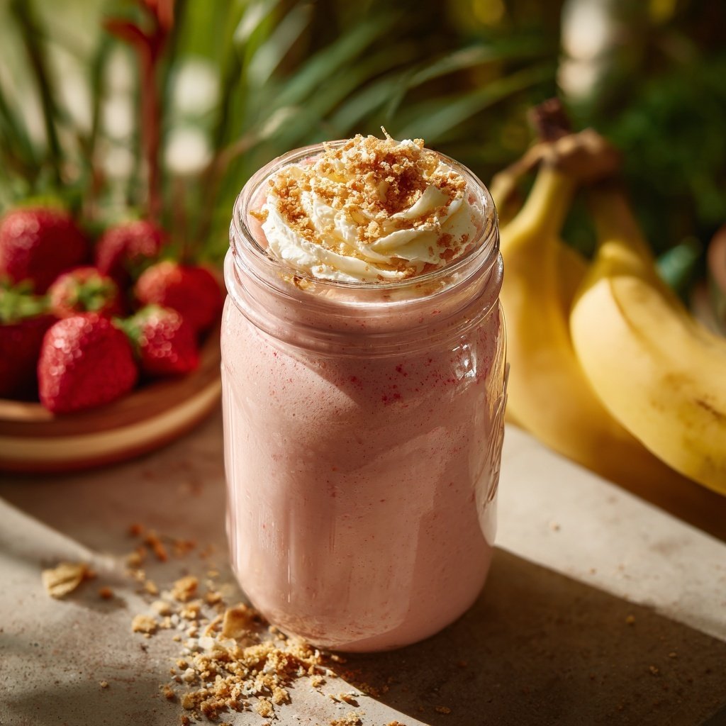 Strawberry Banana Protein Smoothie