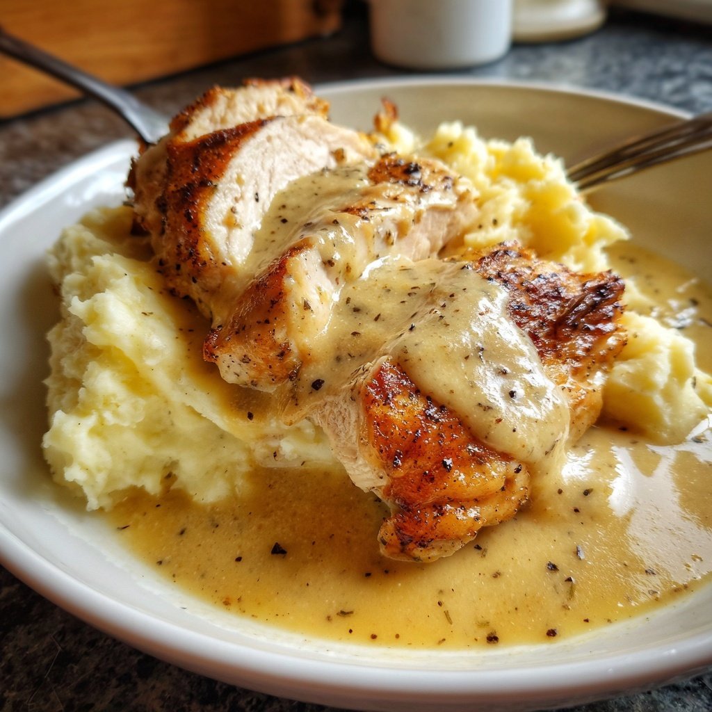 Comfort Food Creamy Chicken and Mashed Potatoes