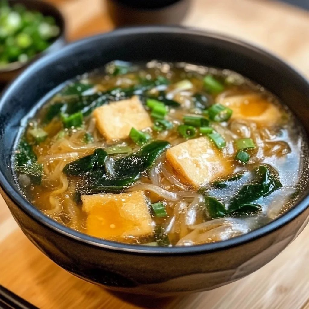 Japanese Glass Noodle Soup (Harusame Soup)