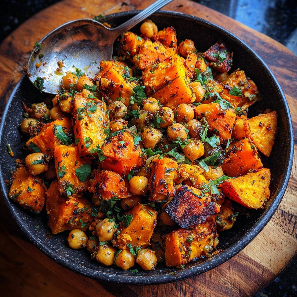 Roasted Sweet Potato Chickpea Medley